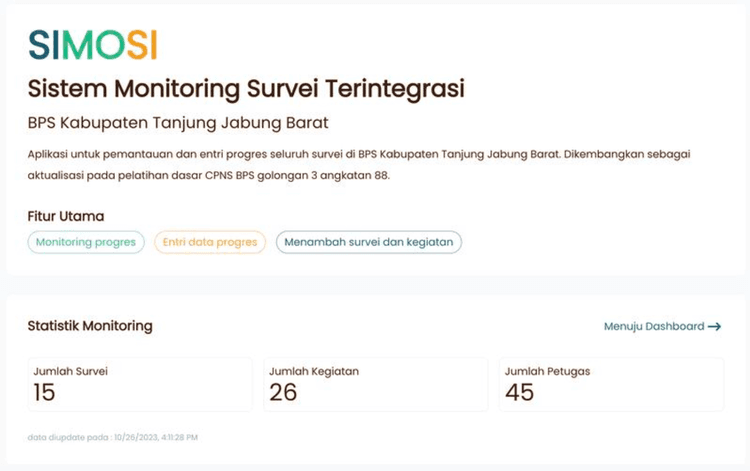 SIMOSI - Sistem Monitorin Survei